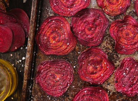 Baked Rosemary Beet Chips