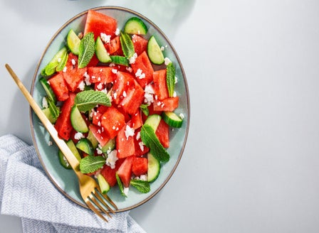 Watermelon, Feta and Mint Salad