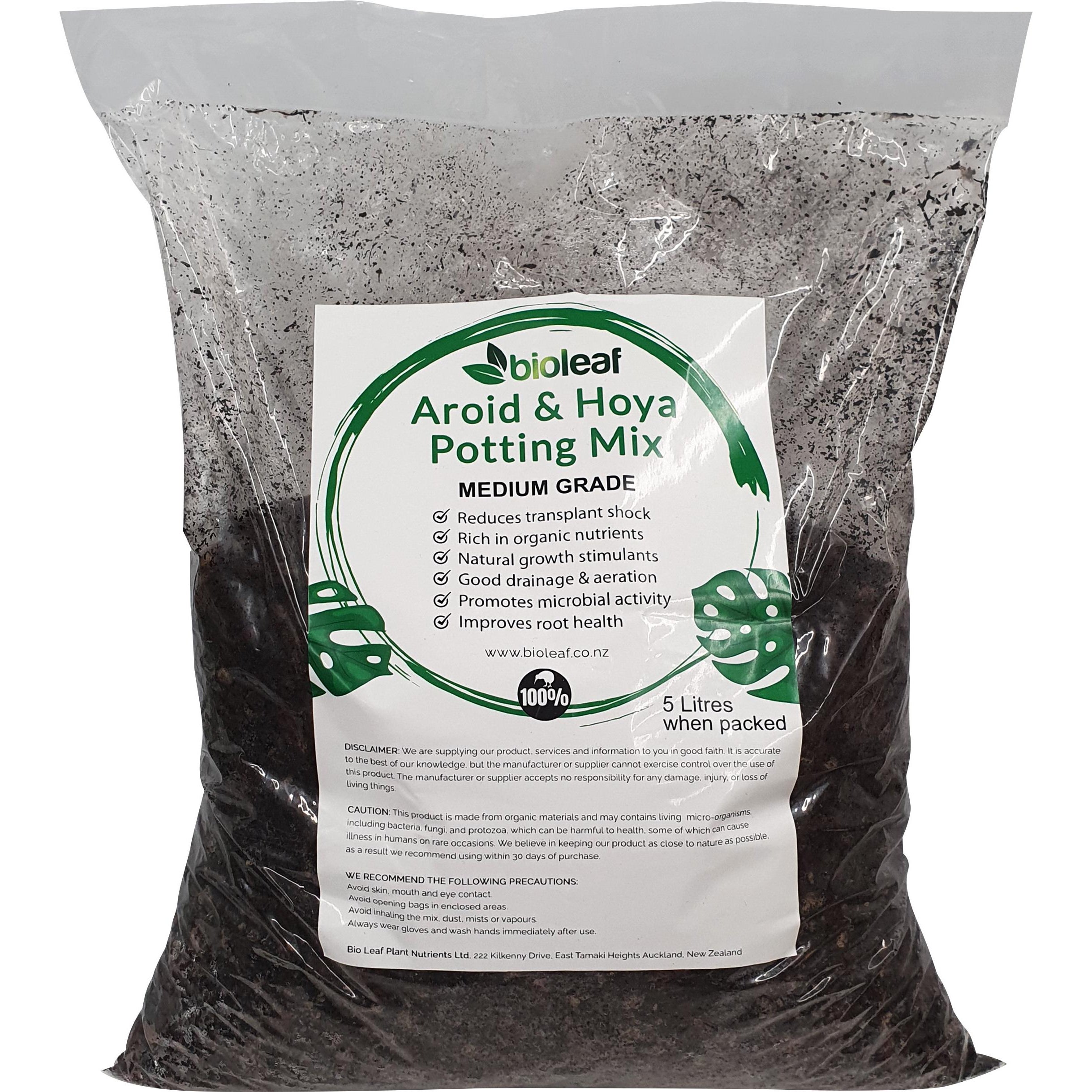 Bio Leaf Aroid & Hoya Potting Mix - Medium Grade 5l | Planting mixes |  Kings Plant Barn | NZ Garden Centres, Shop Online, Cafes