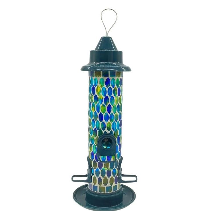 Bird Feeder Azure Mosaic