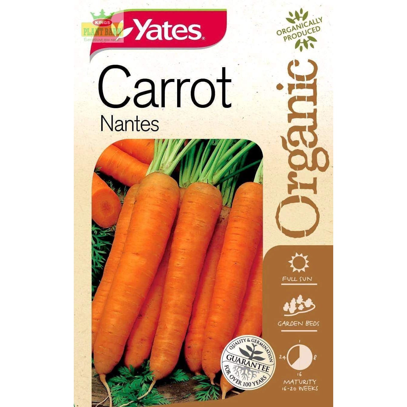 Yates Carrot Nantes Organic