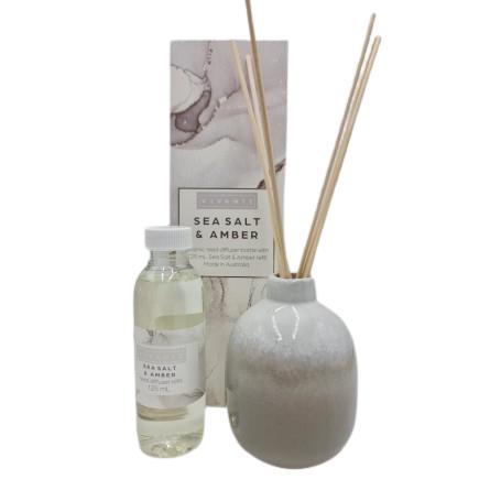 Ceramic Diffuser 145ml - Sea Salt & Amber