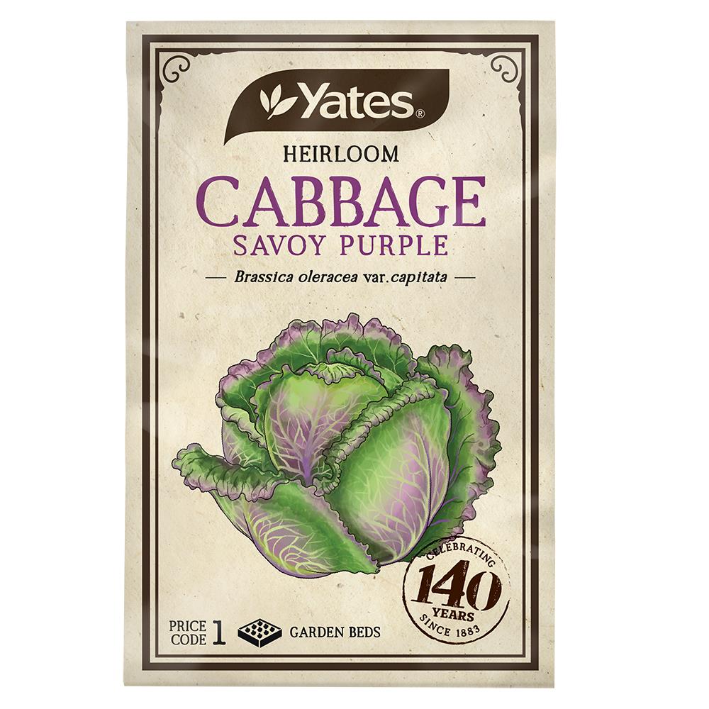 Heirloom Cabbage Savoy Purple Seeds