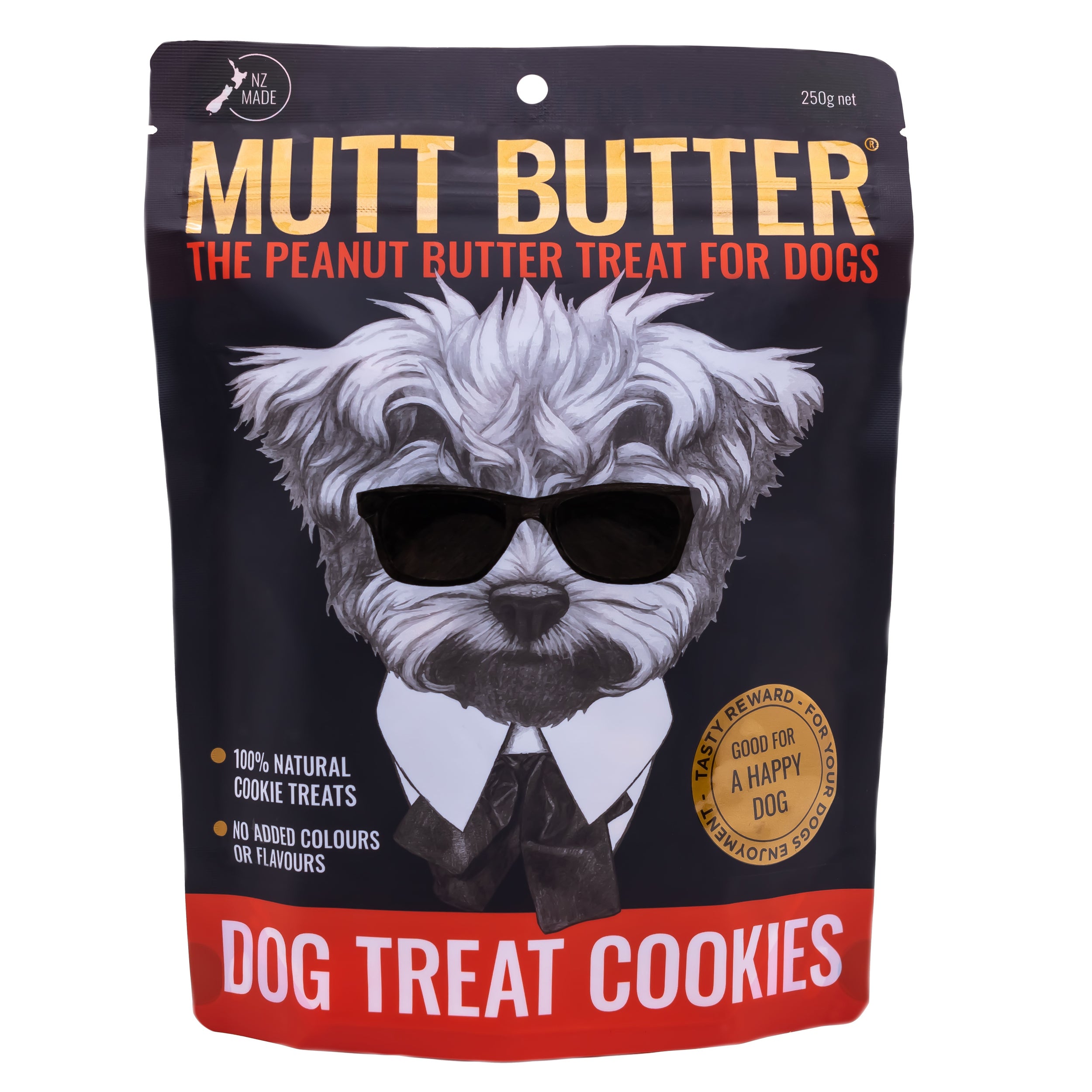 Mutt Butter Dog Treat Cookie Pb Original - 250g