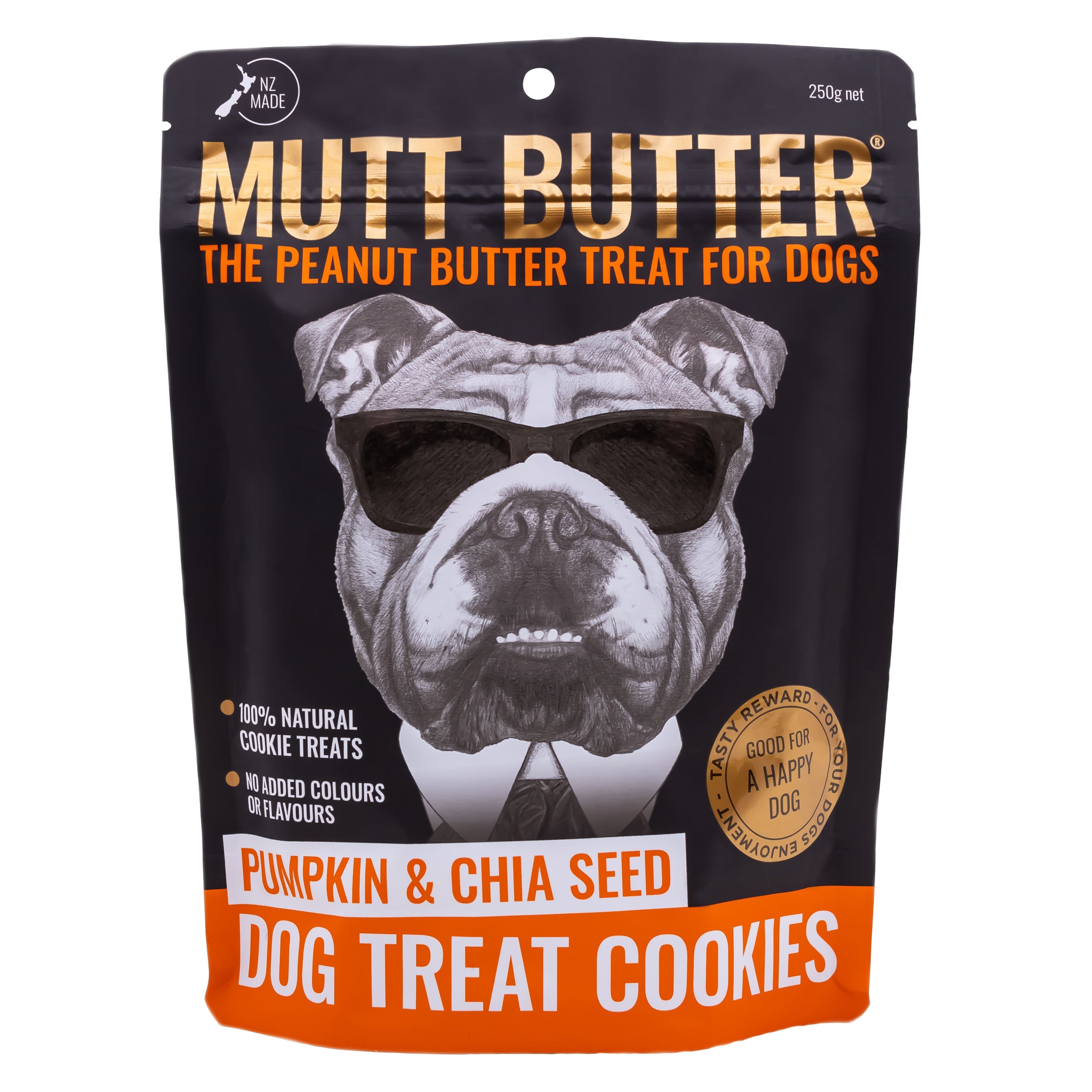 Mutt Butter Dog Treat Cookies Pumpkin & Chia Seed - 250g