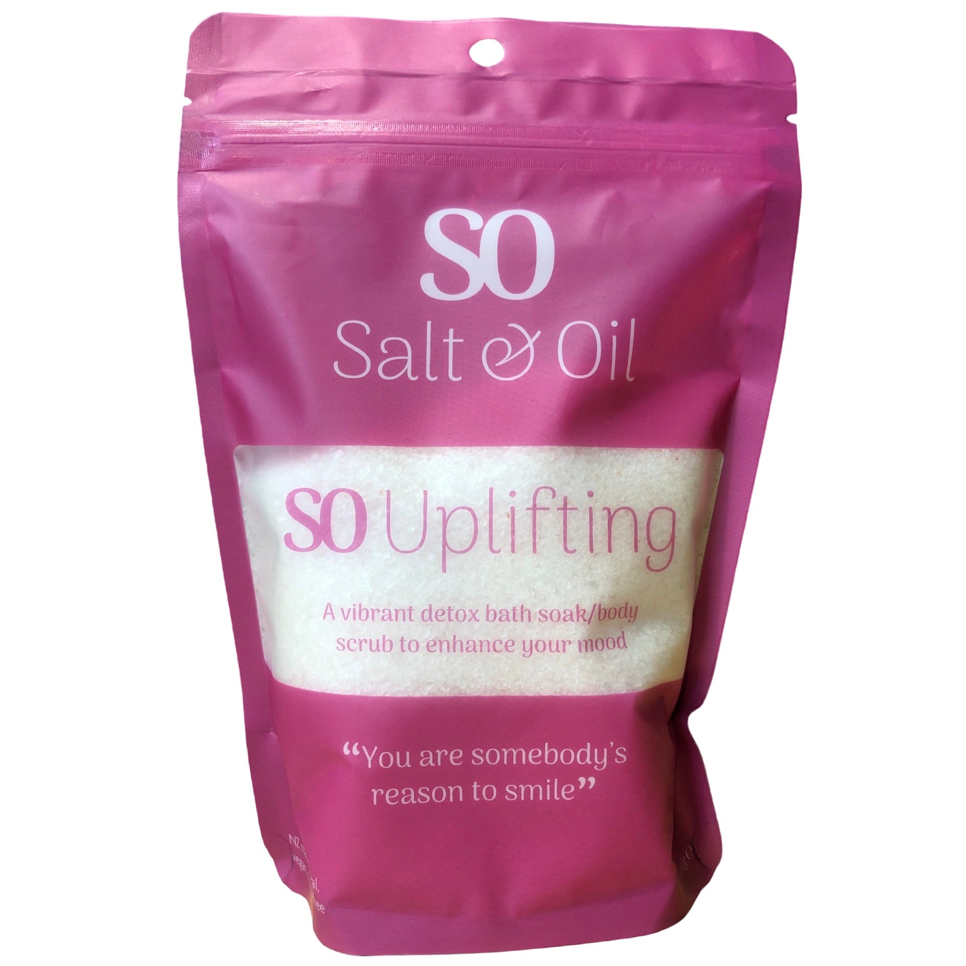 Salt And Oil Uplifting Bath Soak Pouch 450g